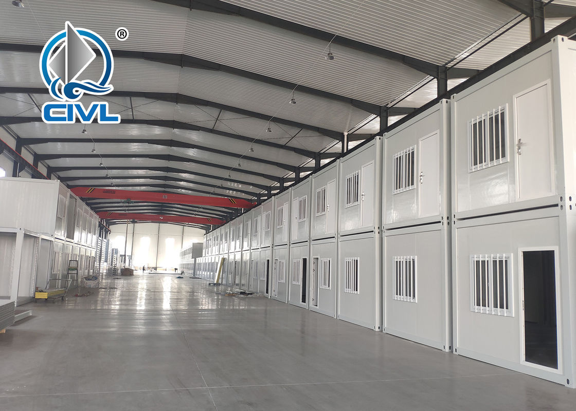 Movable Folded Home Material Prefab Container Homes Worker Office Fiber Sandwich Panel