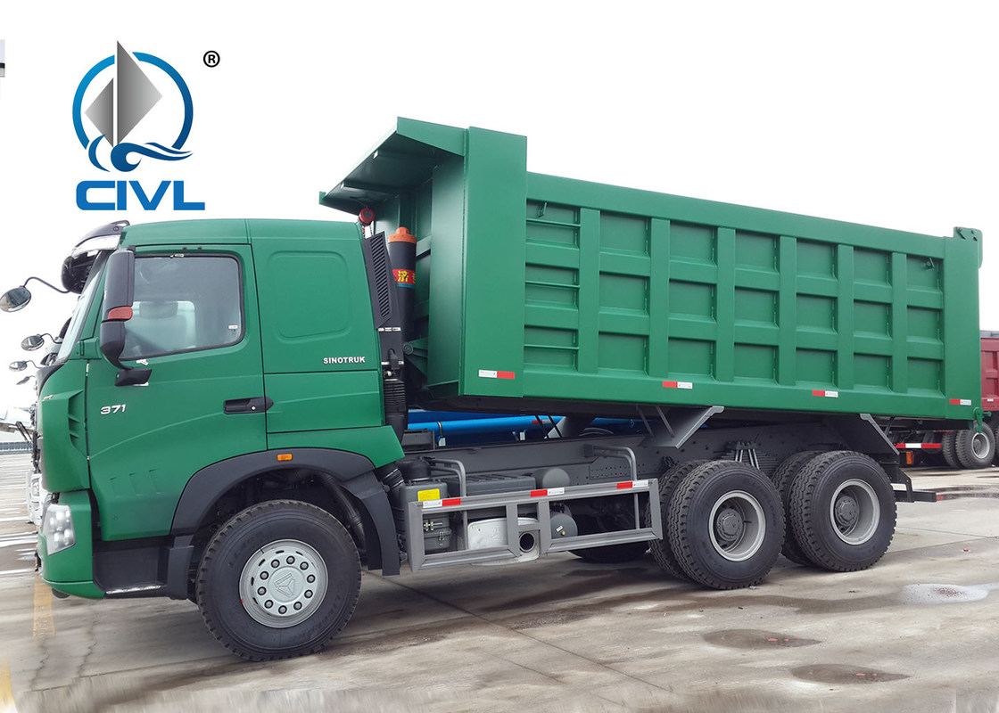 High Torque Heavy Duty Dump Truck With Air Suspension Short Flat Cab