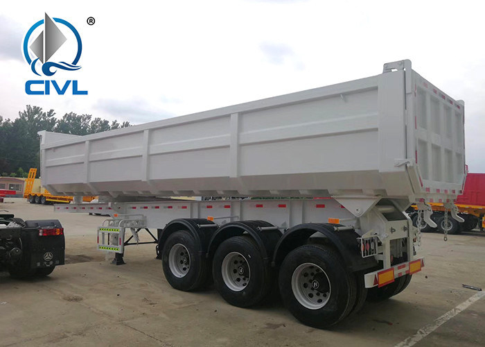 ISO CCC 3 Axles Equipment Tipper Semi Trailer Trucks Dumper Trailer 80T 100T