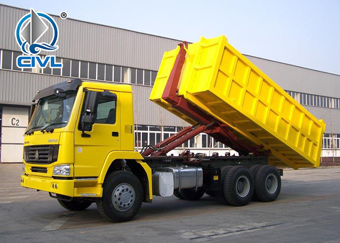 Heavy Duty Howo 6X4 Hook Lift Garbage Truck Detachable Compression