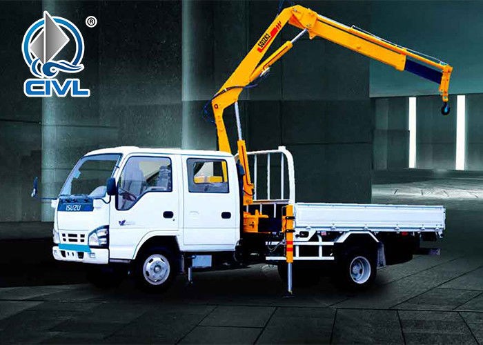 Truck-mounted crane with telescopic boom 3 Ton Knuckle Boom Truck with Sinotruk HOWO Chassis
