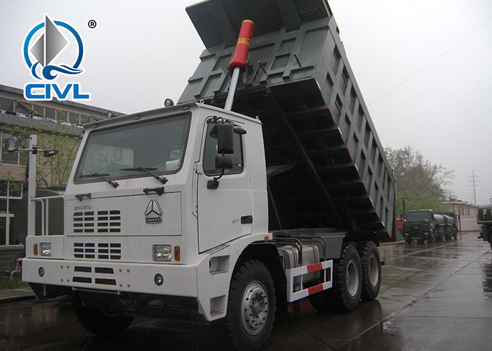 WD615.47 70 Ton Mining Heavy Duty Dump Truck 6 X 4 12.00 - 20 Tires Mining Tipper Truck