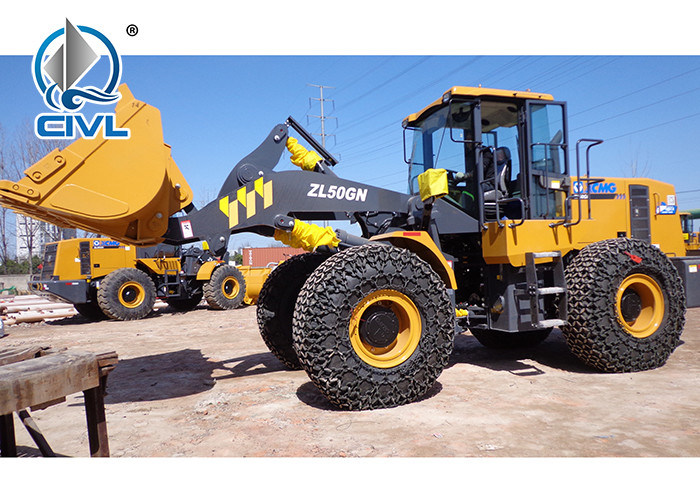 Xcmg Zl50gn Compact Wheel Loader With 1 Year Warranty / Articulating