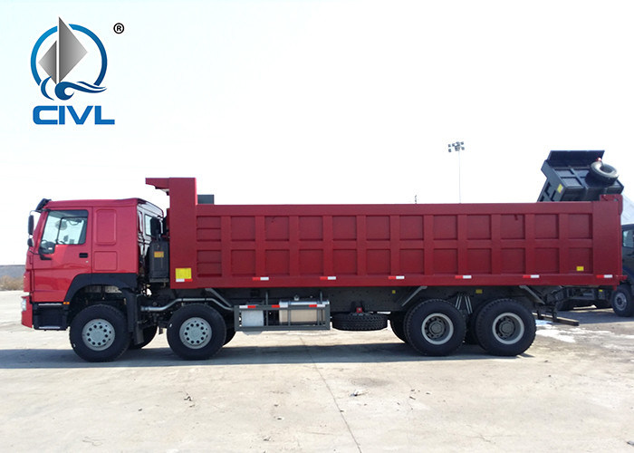 12TIRES EUROII Low Fuel Consumption Efficient Tipper Dump Truck 371HP