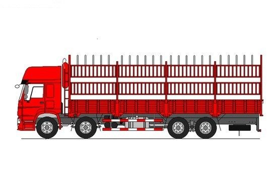 290 HP 8 x 4 Heavy Cargo Trucks Load 70 Ton  Manual Transmission