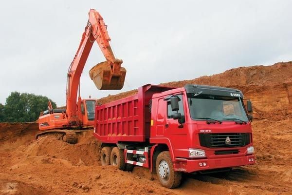 Sinotruck HOWO Heavy Duty Dump Trucks 50T  6 x 4 Driving Overloading Capacity RHD/LHD, 10 Tires