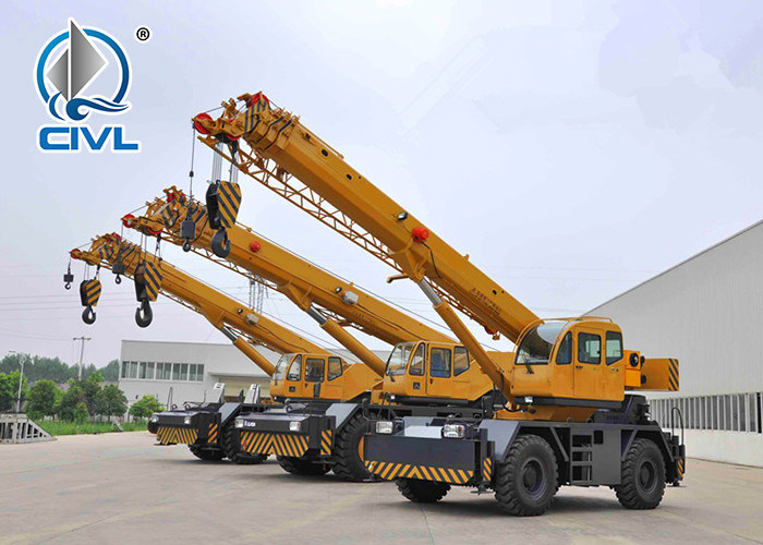 Rough Telescopic Boom Crane Vehicle Crane All Terrain 25t New OffRoad Tire Crane Rt25 190HP Engine