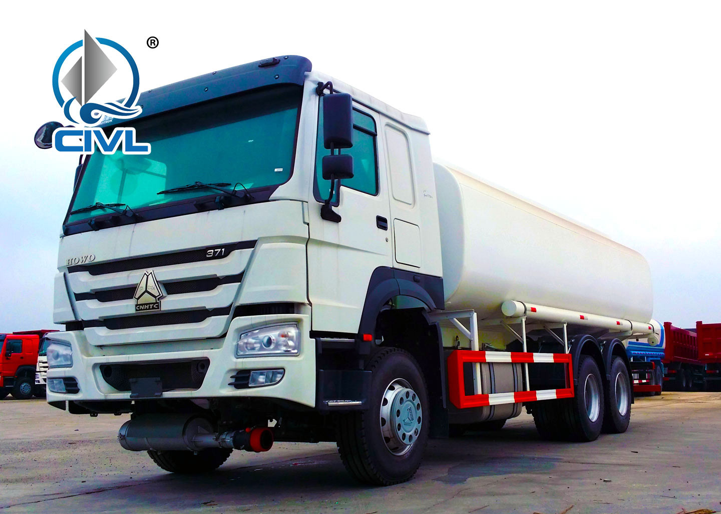 10 Wheels 6x4 20m3 Fuel Liquid Tanker Truck , Oil Tanker Lorry Color Customization Oil Tanker Vehicle