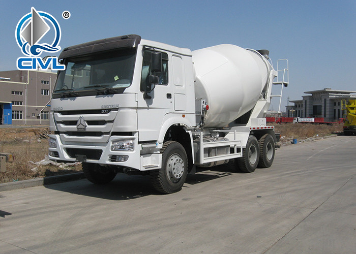 SINOTRUK HOWO Mobile Mixer Cement Truck LHD 10CBM 290HP Engine 6X4