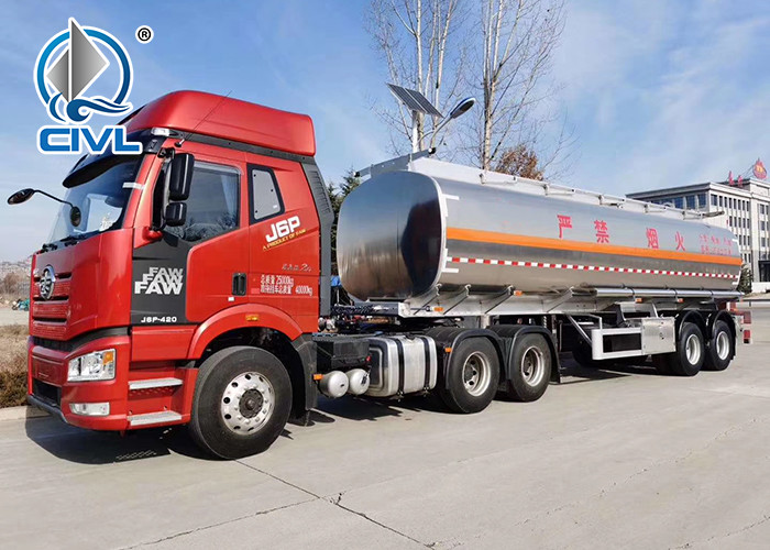45T Fuel/Gasoline/Chemistry Liquide/ Enclosed Tractor SemiTrailer