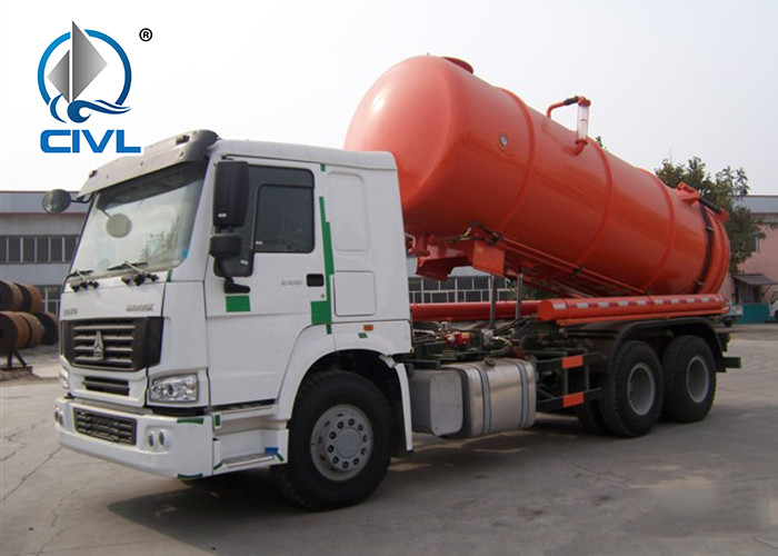 500r/Min Sewage Vacuum Truck SWZ 4X2 10 M3 L/RHD With Safety Belts