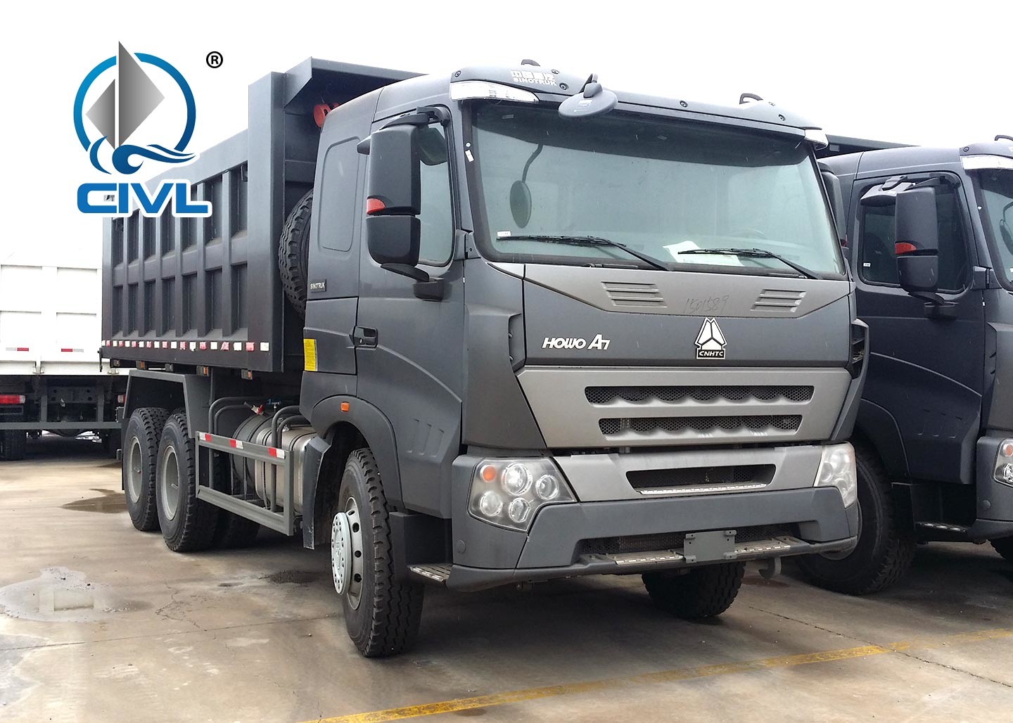 12 Tires Heavy Duty Dump Truck 60 Ton / Howo Tipper 6x4 Sinotruk Dump Truck