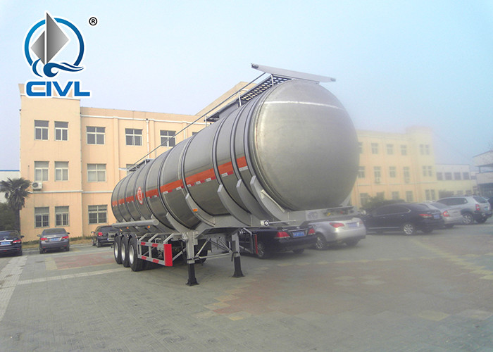 Almunium Alloy Mobile Fuel Tanks / Semi Trailer Trucks Fuel Tank Semi