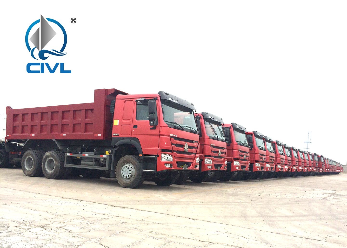 Sinotruk 336 Horsepower Heavy Duty Dump Truck / Diesel 6x4 full fender Dump Truck