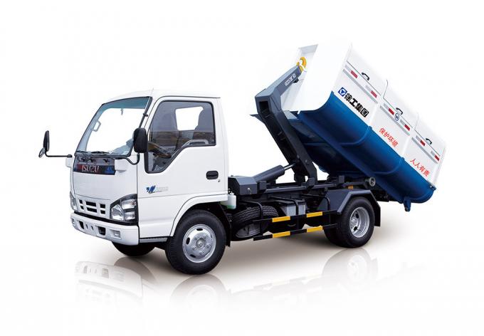 6-14T Garbage Compactor Truck Detachable container garbage collector