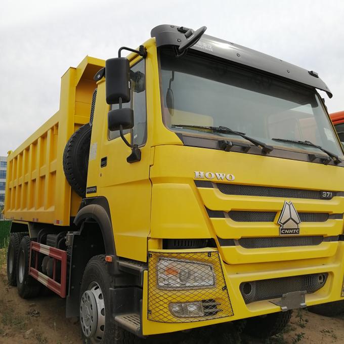 6 x 4 336hp Sinotruk Howo Tipper Dump Truck Hyva Lifting thickness of